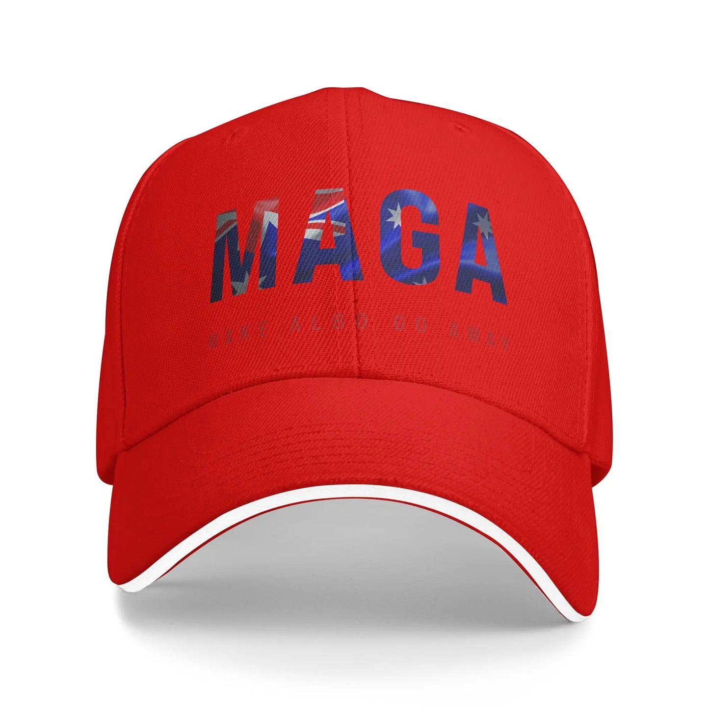 Make Albo Go Away MAGA Sandwich Cap Unisex Outdoor,Baseball Caps Australia Saying Adjustable Sun Caps All seasons Hat