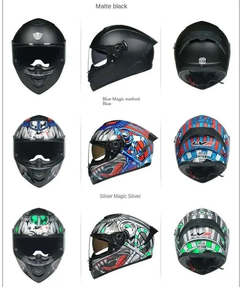 dual-lens Motocross helmet Professional racing dual lens safety helmet, off-road motorcycle full face protector, approved by DOT