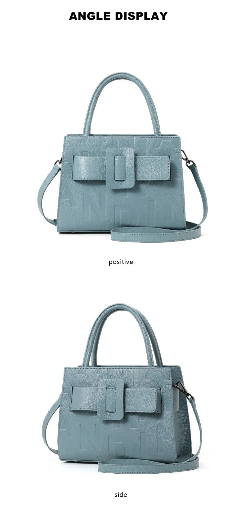 Genuine Leather Letter Bag for Women, Handbag and Crossbody Bag, 2025 New Trendy Women's Bag, Elegant and High-End Motorcycle Bag