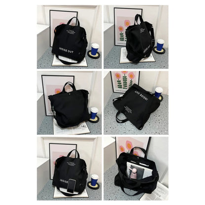 High Quality Canvas Men and Women Simple Cross-body Bag Wash Canvas Thick Handbag Large Capacity Arts Students Package Satchel