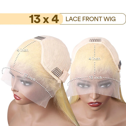 613 13x6 Lace Front Wig Human Hair 30 Inch HD Lace Frontal Wig Blonde Body Wave Lace Front Wigs Human Hair Pre Plucked Baby Hair