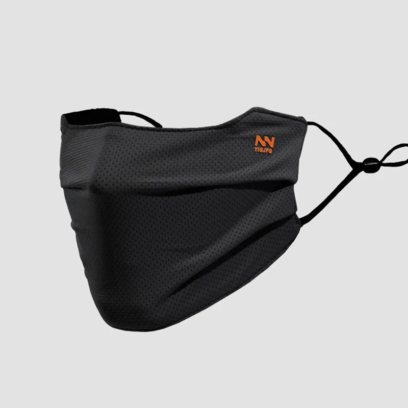 Z. Sun Protection Face Mask For Men Reusable Breathable UV Face Shield Solid Color Washable Face Mask Summer Cycling Face Mask