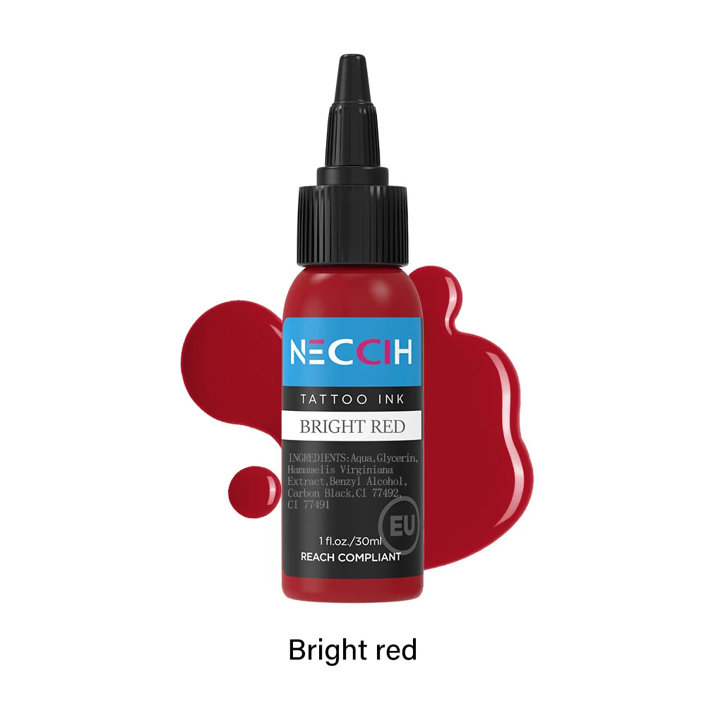 1oz 54 Colors Professional Tattoo Ink for Body Art Natural Plant Micro Pigment Permanent Tattoo Ink for Body Art Paint 30ml