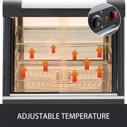 Industrial Commercial Countertop Pizza Hot Food Heating Display Warmer Cabinet Showcase Food Warmers