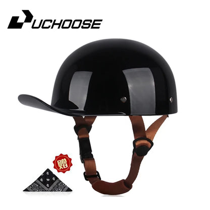 Adult Open Face Summer Retro Motorcycle Vintage Half Helmet Baseball Cap Helmets Children Riding Motocross Men Women