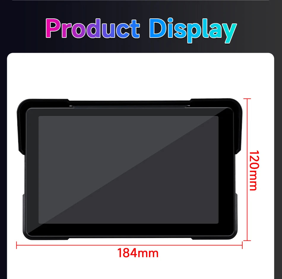Vtopek 5"/7" inch Motorcycle DVR GPS Navigation Multimedia Player Wireless CarPlay Android Auto IPX7 Waterproof Screen Recorder