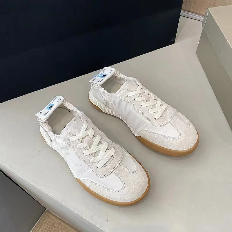German Training Shoes Tide Ballet Series spring autumn White Soft Sole Breathable Forrest Gump Shoes Women Sports Leisure Canvas