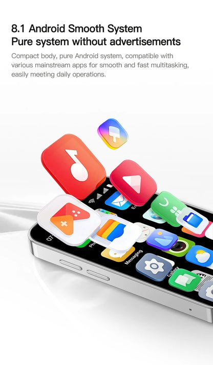 SERVO 18SE MINI Cute Android Smartphone 3G WCDMA Android OS Dual SIM Card Play Store Face Unlock Hotspot 3.0" Small Smart Phones