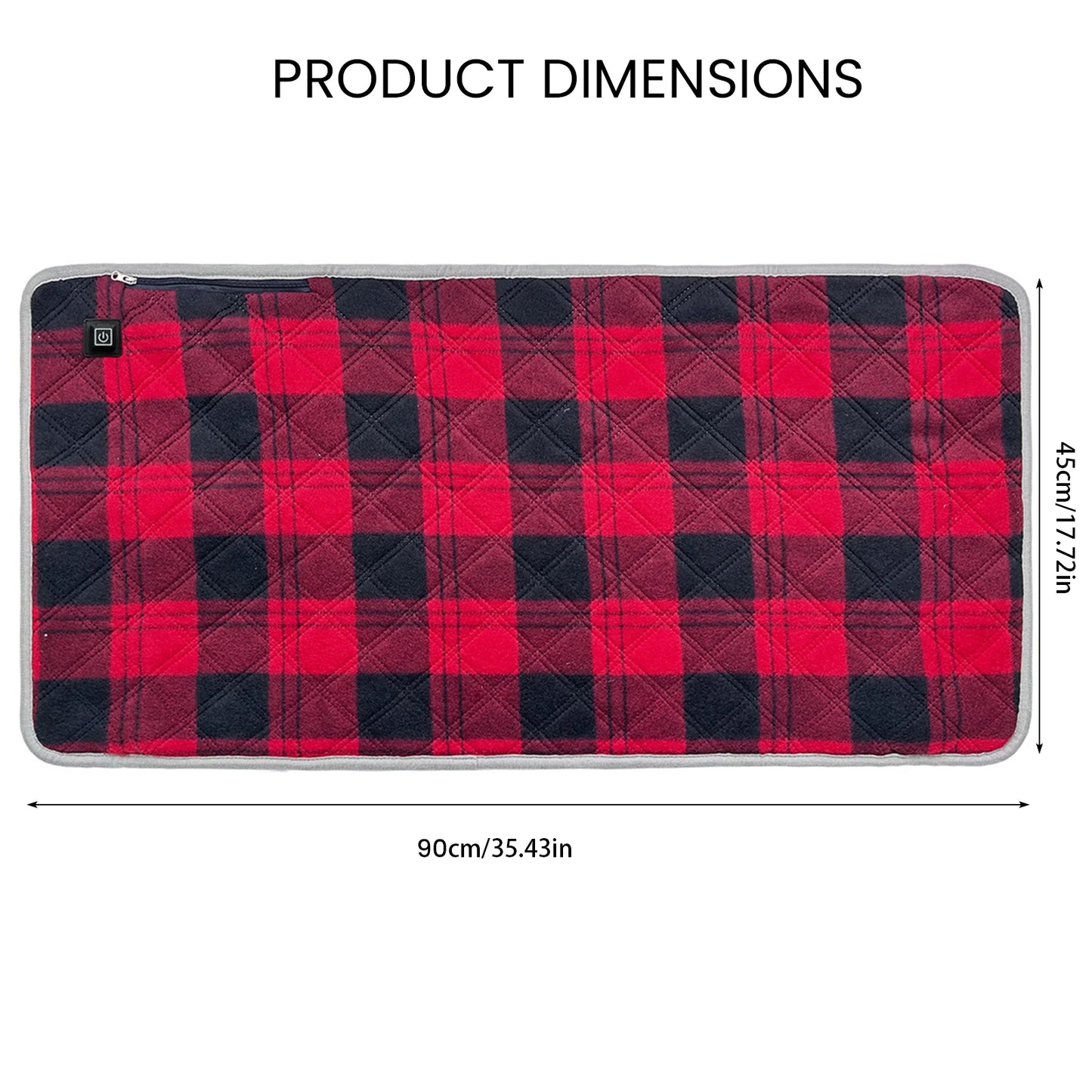 Winter Camping Gear- Sleeping Electric Heating Pads 3 Temp Adjustament Heating Cushion Pad Cold Resistant for Outdoor Sports Mat