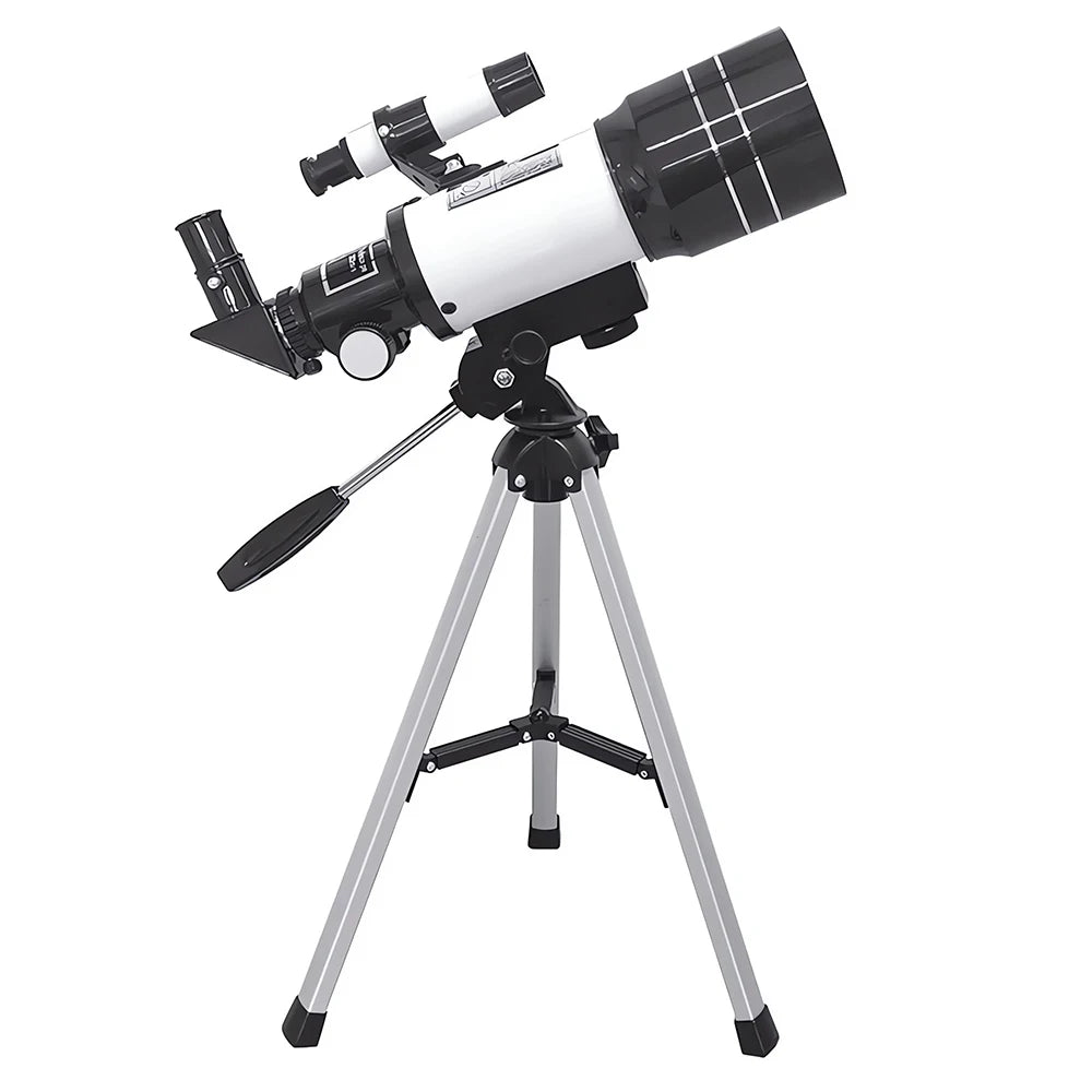 150X Astronomical Telescope , 70mm Aperture Refractor Portable Travel Telescope with Phone Adapter &Wireless Remote