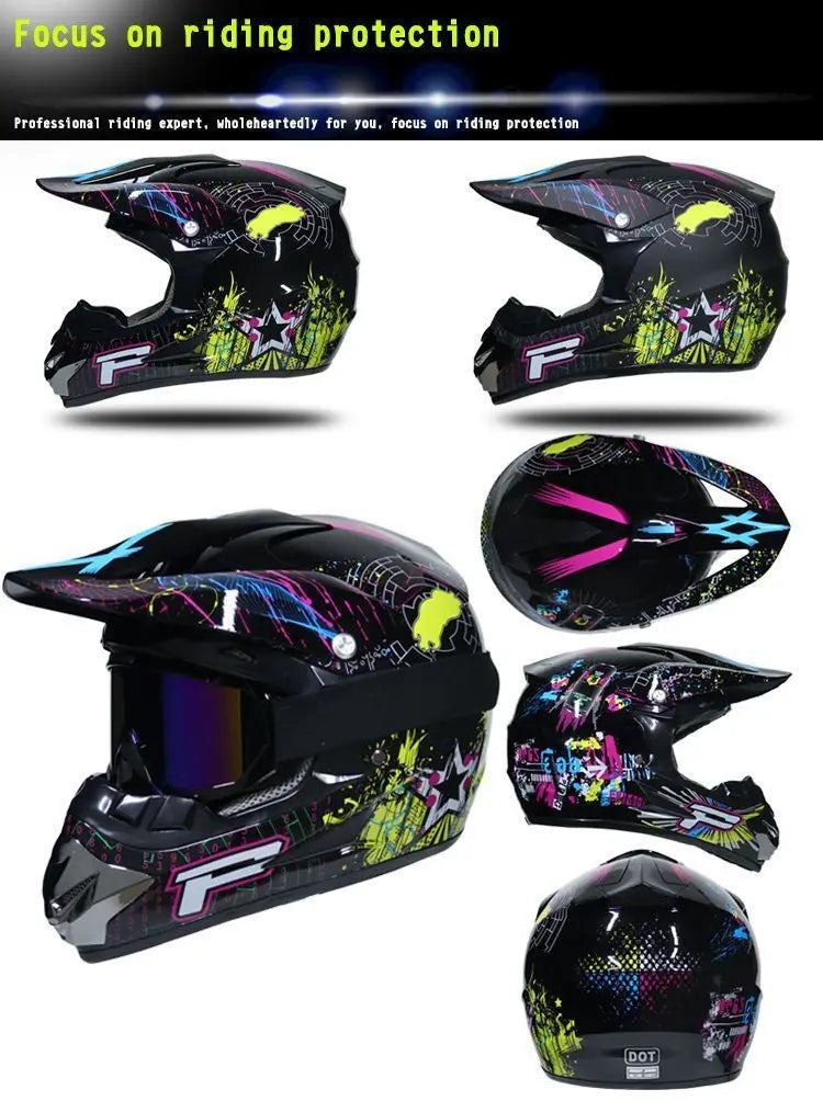 four seasons Racing Helmets Motorcycle Helmet  riding helmet and  rally Helmet Large adv Sports helmet Motocross Helmet Casco