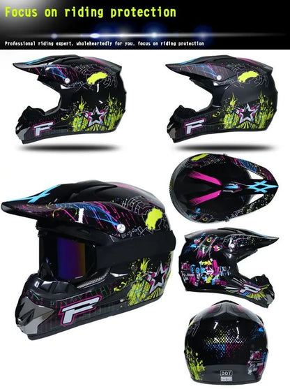 four seasons Racing Helmets Motorcycle Helmet  riding helmet and  rally Helmet Large adv Sports helmet Motocross Helmet Casco