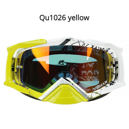 VEMAR Detachable Motorcycle Helmet Goggles Cycling Glasses Man Windproof Dust-proof Motocross Face Mask Goggles Glasses Block UV