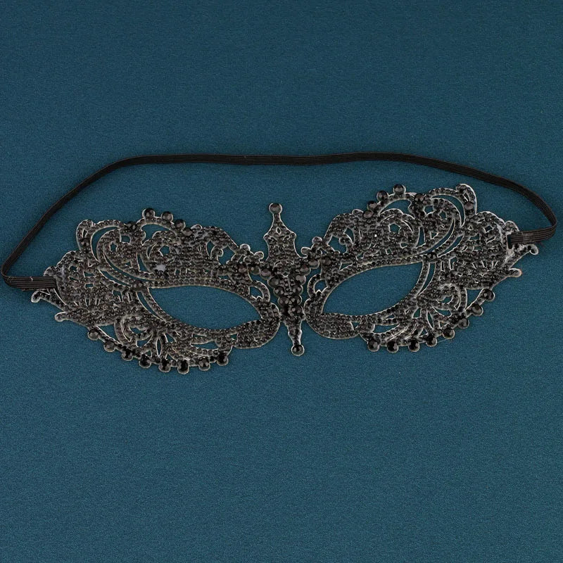 Wedding Dance Mask Headdress Bride Party Rhinestone Tassel Wedding Card Personality Mask Stage Accessories