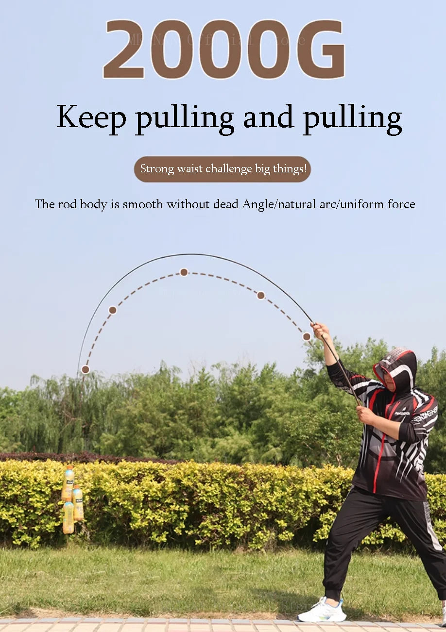1.8M-4.5M Ultralight Telescopic Fishing Rod Travel SuperHard Stream Lake Hand Pole Carp Feeder Portable Fishing Rods
