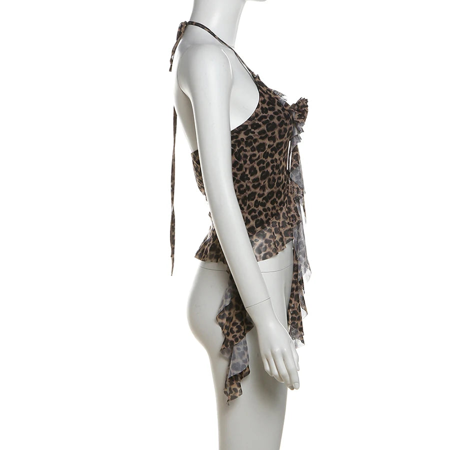 Nibber Hip-hop Summer New Sweet Gentle Cute All-match Fashionable Cool High Street Cool Sexy Women's Thin Backless Halter Vest