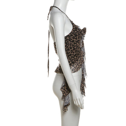Nibber Hip-hop Summer New Sweet Gentle Cute All-match Fashionable Cool High Street Cool Sexy Women's Thin Backless Halter Vest