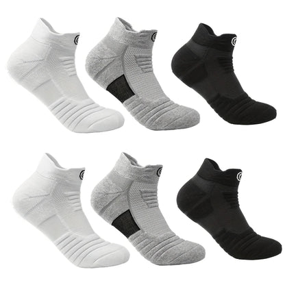3/6 Pairs Sports Socks For Man High Quality Comfortable Breathable Basketball Short Socks Casual Fashion Low-cut Ankle Socks