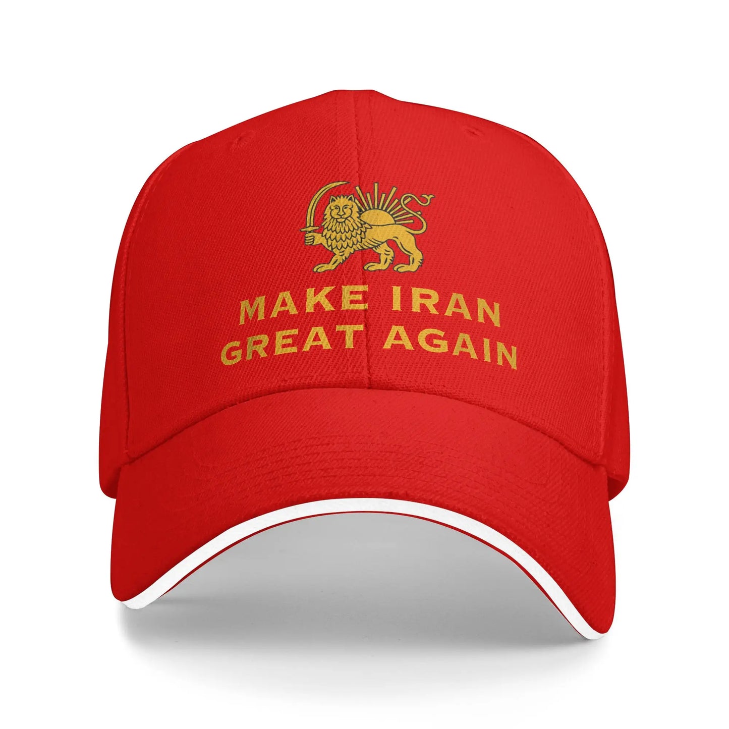 Make Iran Great Again  Baseball Cap  Men Women Print Trucker Hat Summer y2k Retro Running Hippie Sun Visor Baseball Caps