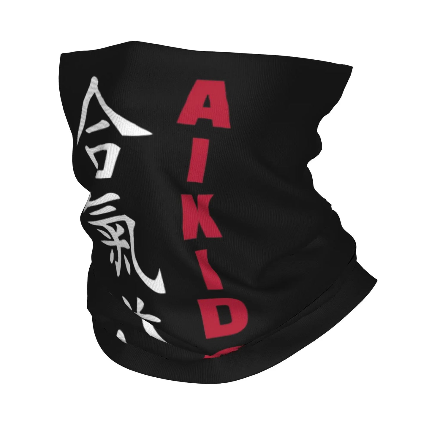Custom Bushido Kanji Bandana Neck Gaiter for Ski Running Men Women Wrap Scarf Japanese Warrior Samurai Balaclava Warmer