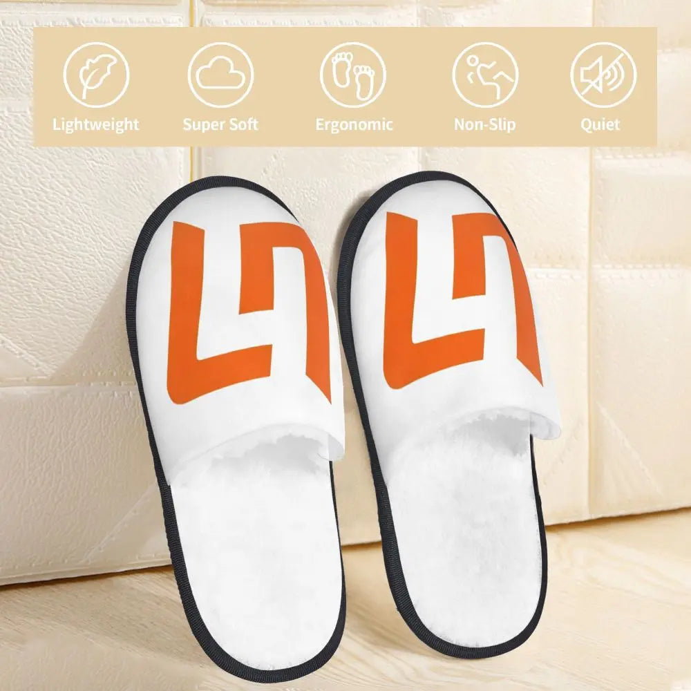 Custom British Lando Norris Racing Driver Guest Slippers for Spa Women House Slipper