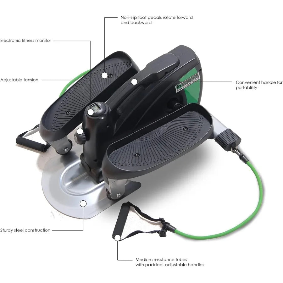 Inmotion Compact Strider Foot Exercise Machine - Under Desk Elliptical - Standing or Seated Elliptical Fitness Equipment