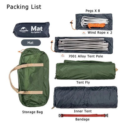 Naturehike Cycling Tent 1 Person Portable Ultralight Backpacking Trekking Tent Waterproof Double Layer Camping Tent