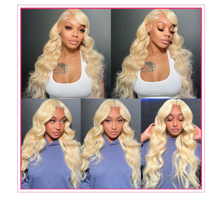 613 Honey Blonde 360 Lace Wigs Human Hair Pre Plucked Body Wave Lace Front Wig 13x4 13x6 Lace Front Frontal Wigs for Black Women