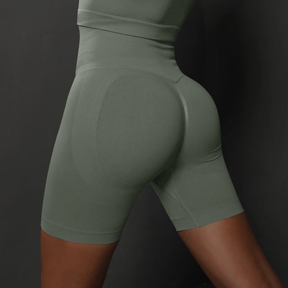 Seamless Shorts for Women Yoga Shorts Push Up Booty Workout Gym Shorts Fitness High Waist Sports Short Women Clothing