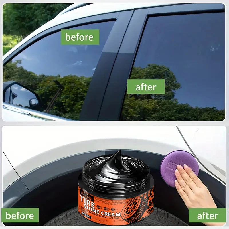 Car interior scratch repair cream - Car scratch repair   Tire gloss repair, black interior and dashboard plastic surface repair