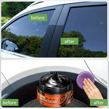 Car interior scratch repair cream - Car scratch repair   Tire gloss repair, black interior and dashboard plastic surface repair