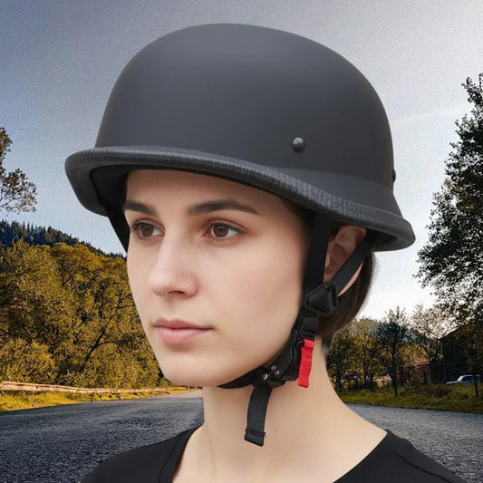 Vintage Motorcycle Cruiser Helmet German Style Half Helmet Open Face Helmet Motorcycle Helmet for Men and Women