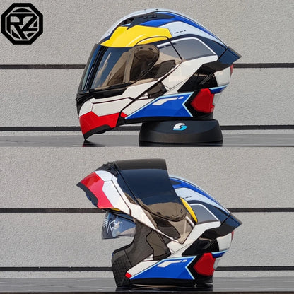Flip Up Motorcycle Helmet Double lens full face helmet High quality DOT approved Moto cascos motociclistas capacete