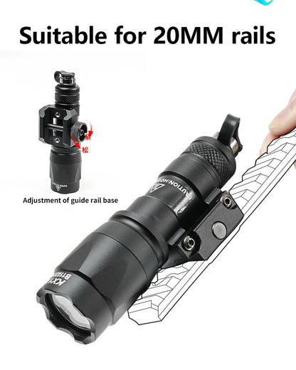 Airsoft Tactical SF M300C M600C Flashlight White LED Light AR15 Rifle Hunting M300 M600 Metal Scout Light Fit 20mm Rail
