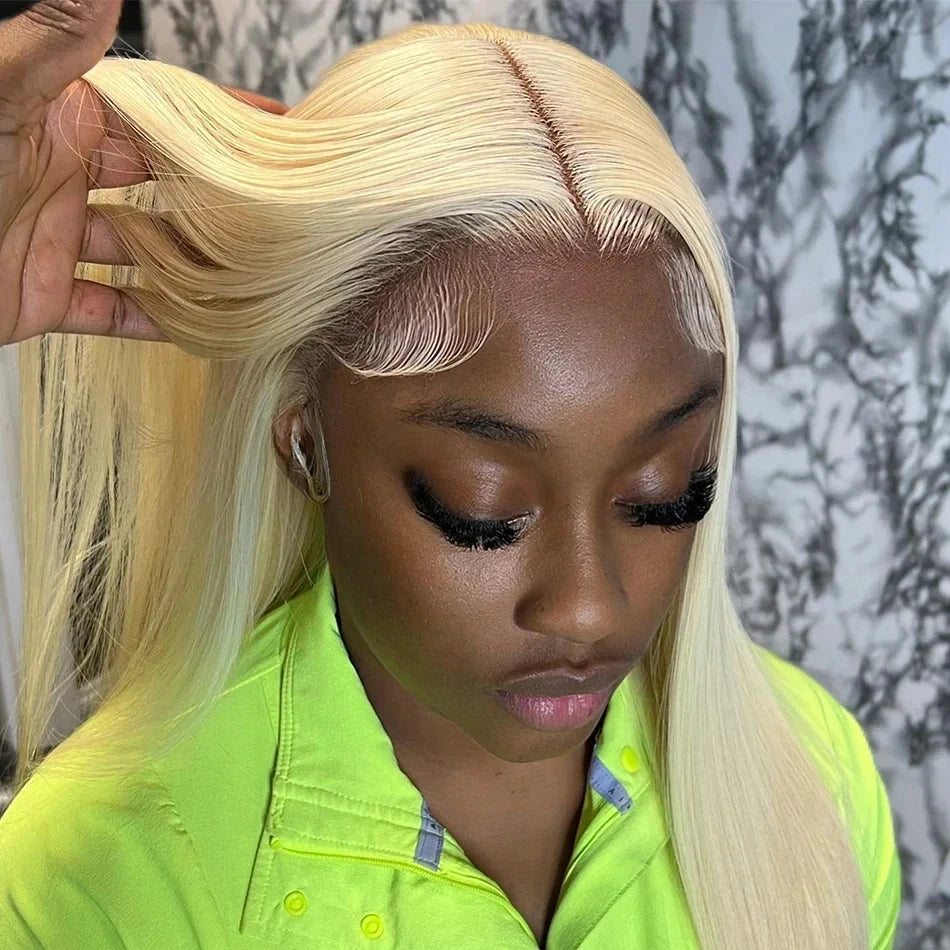 613 Honey Blonde Straight 250% 30 40 Inch Human Hair Wigs 13x6 Hd Lace Frontal Wig Brazilian Raw Hair 13x4 Hd Lace Front Wigs
