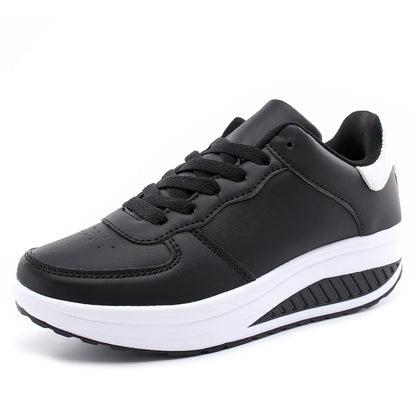 Women Sneakers Fashion Platform Shoes Lace Up Women Casual Flats Shoes Outdoor Lightweight Walking Women Shoes Zapatos De Mujer