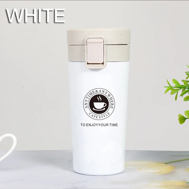 510ML Thermal Mug Double Wall 304 Stainless Steel Coffee Cup Vacuum Flask Thermos Water Bottle Tea Coffee Leak-proof Thermos Mug