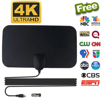 1080P TV Antenna For Global Digital 4K TV DVB-T2 Booster HDTV For RV outdoor Car antenna Indoor Smart TV EU Plug