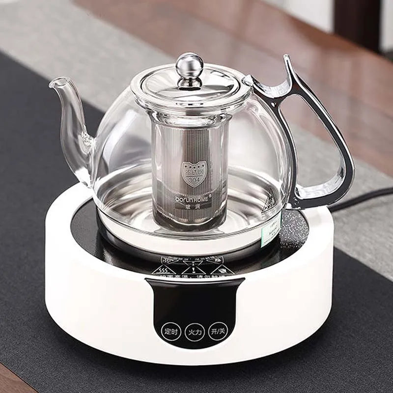 Induction Cooker Heat Resistant Glass Teapot Electromagnetic Furnace Multifunctional Filter pot Gas Stove Kettle Tea set