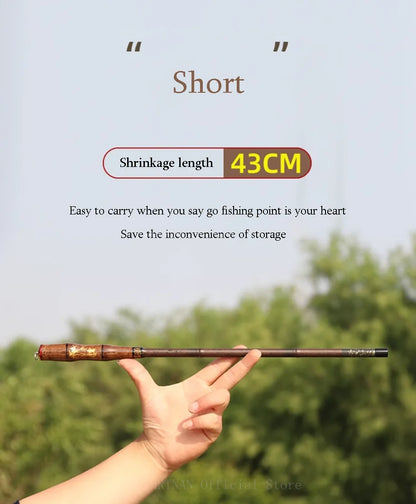 1.8M-4.5M Ultralight Telescopic Fishing Rod Travel SuperHard Stream Lake Hand Pole Carp Feeder Portable Fishing Rods