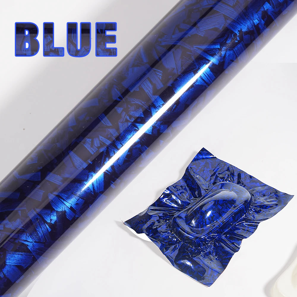 300cm*50/30cm High Glossy Black Gold Silver Red Forged Carbon Fiber Vinyl Wrap Film on the Hood Adhesive Vinyl for Car Stickers