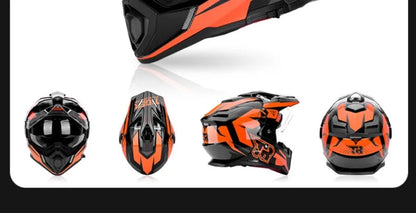 Tiger JTO1 Adventure Motorcycle Helmet Dual SunVisor Helmet Size S-3XL Off-road Casco Moto Highly Breathable For  ADV Long Rides