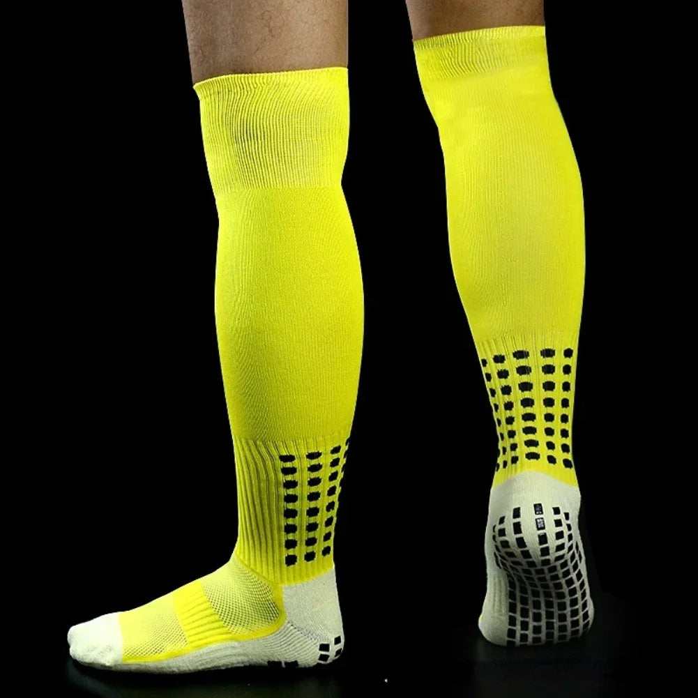 New Long Football Socks Silicone Suction Cup Grip Anti Slip Soccer Socks Sports Men Women Baseball Rugby Socks