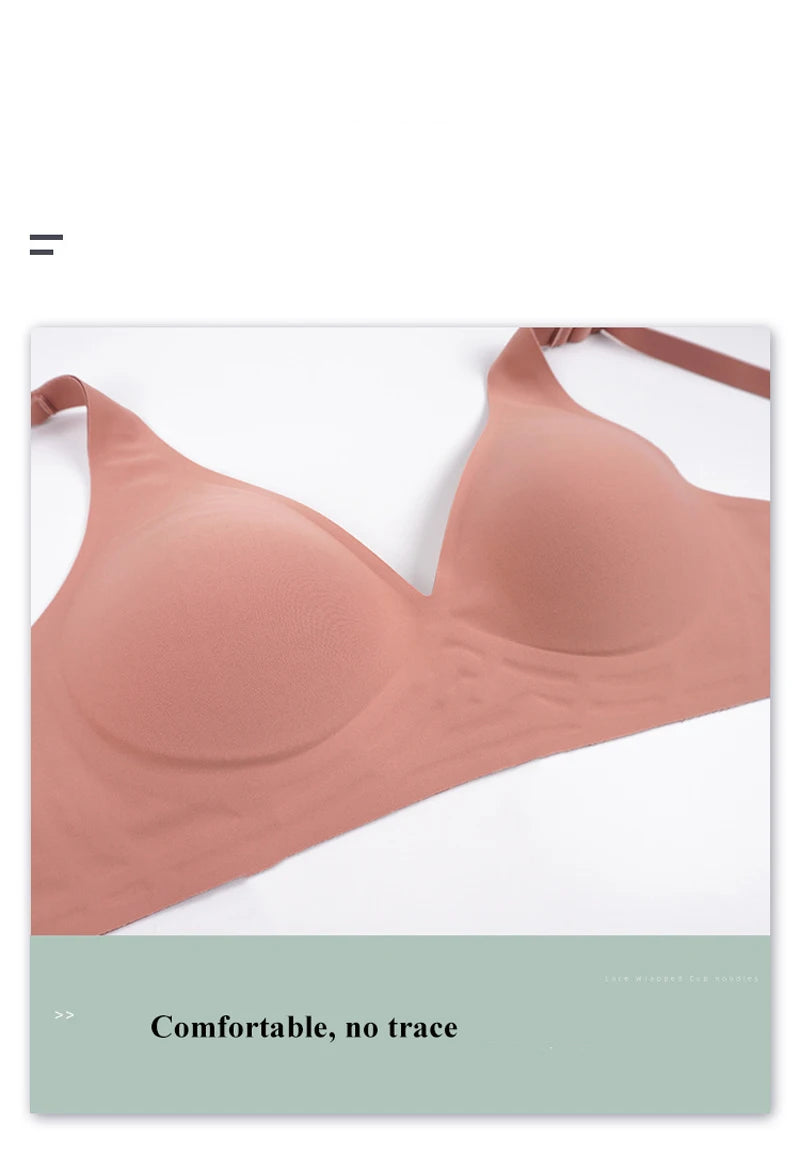 Sexy Seamless Bra Wire Free Brassiere Adjustable Wireless Bras Women Underwear Female Push Up Padded Bralette Lingerie Intimates