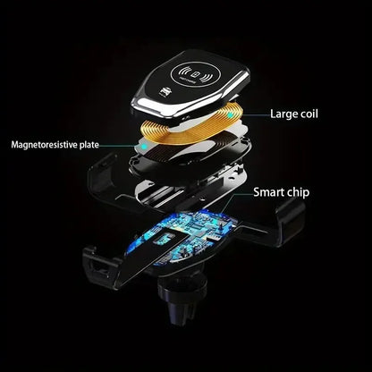 30W Wireless Chargers Fast Car For iPhone 15 14 13 12 11 Pro XS Max XR Samsung Xiaomi Wireless Charging Phone Car Holder Charger