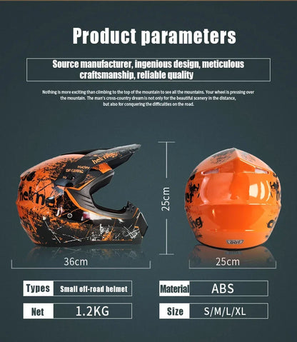 Youth Motorcycle Helmet Children Off Road Capacete Dirt Bike Downhill ATV DH Go-kart Cross DOT Approval Mountain Bike For Kids