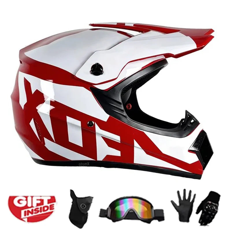 Kids' Multi-Sport Safety Helmet - DOT Certified for Dirt Bikes, DH Mountain Cycling, ATV & Kart Racing