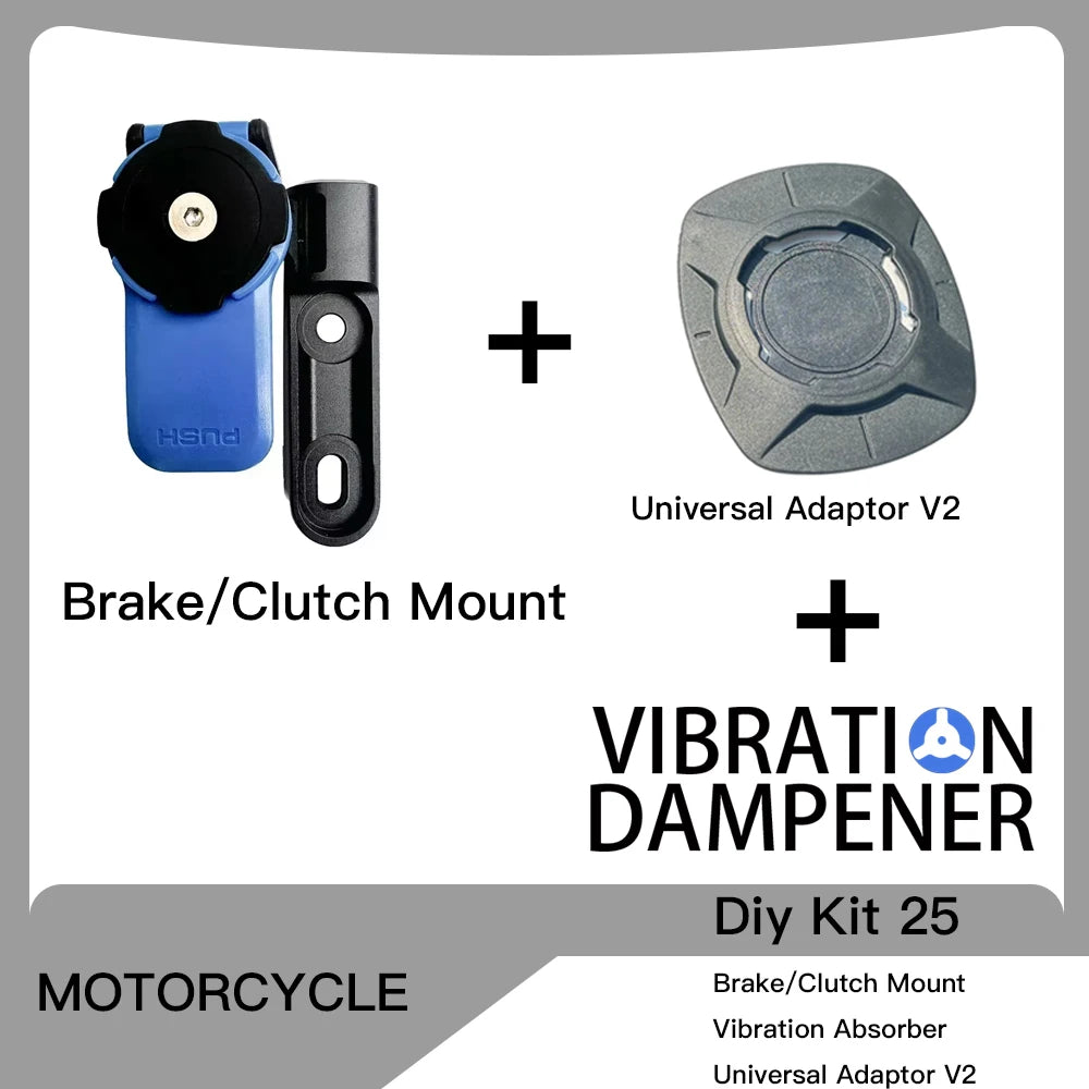 Motorcycle Handlebar Stem Fork Mount Holder Phone Mount Vibration Dampener MAG Universal Adaptors Wireless Charger Mirror Brake