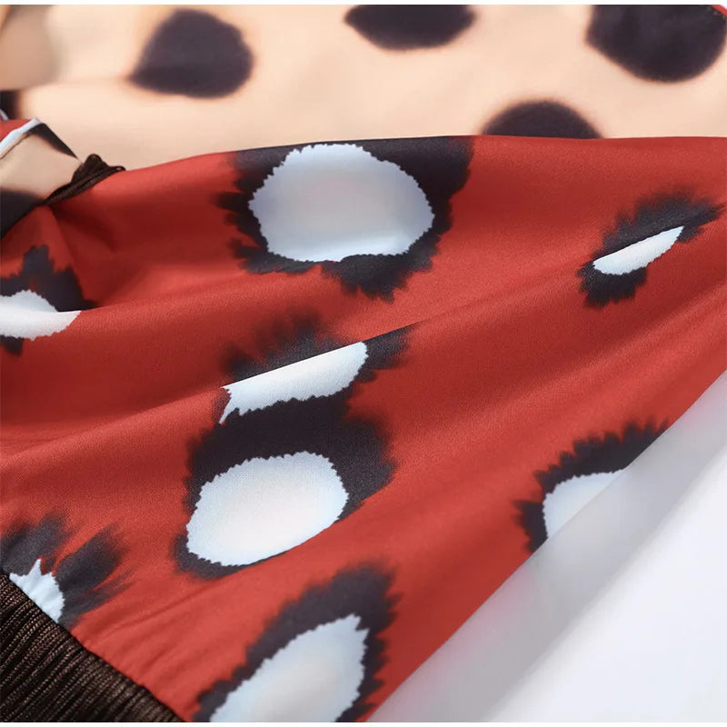 2026 Women Chic Vacation Outfits Fashion Leopard Print Sheer Chiffon Shirt Casual Turn-down Collar Mini Dress & Detachable Scarf