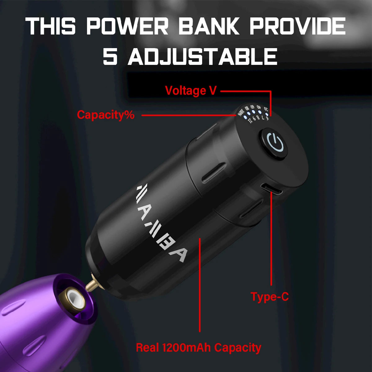 Hot Wireless Tattoo Machine Kit Complete Rotary Tattoo Machine Gun Needle Power Supply Box Tattoo Pen Set Permanent MakeUp